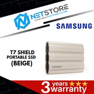 SAMSUNG T7 SHIELD PORTABLE SSD (1TB,2TB) - BEIGE