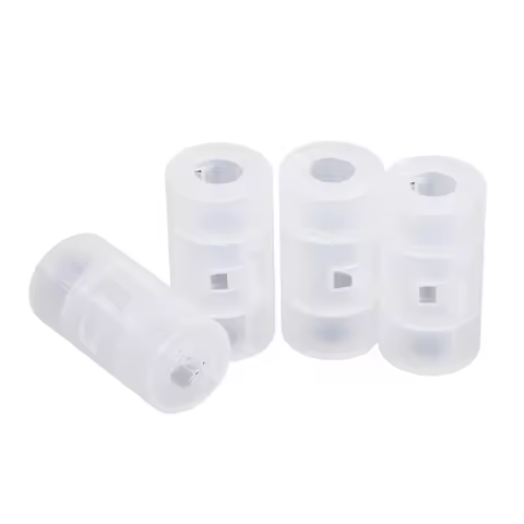 2/4PCS LR06 AA to C LR14 Size Transparent Battery Storage Box AA to C Battery Adapter Holder Case Co
