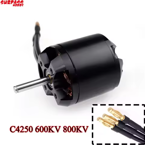 SURPASS HOBBY C4250 Brushless Motor 600KV 800KV Outrunner Motor for RC Fixed Wing Aircraft Helicopte