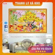 Wallpaper Hoa Mai Phuc Loc Tho - SL08-Tranh 3d Bon Sai - Song Long Decor