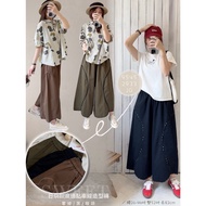 < Mei Mei > Spring #9545 Piping Point Car Line Shape Pants Waist 26-44 inch Hip 52 inch Length 82cm