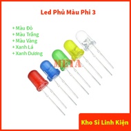 [Pack of 30] 3mm Color Coated LEDs including 3 Colors Red, Yellow, Green - F3 Led, Phi Led 3. F3 Col