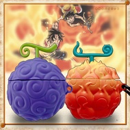 New Compatible AirPods3 Case One Piece Burn Burn The Fruit Compatible AirPodsCase King Devil Fruit F