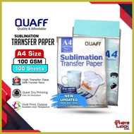 ➦ ∠ ∼ QUAFF SUBLIMATION TRANSFER PAPER A4/A3