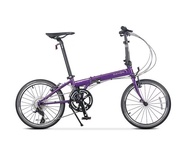 DAHON (ASSEMBLED) SPEED P18 ADULT 20” FOLDING BIKE - PURPLE
