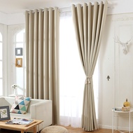 BILEEHOME Color Blackout Curtain for Livingroom Minimalist Langsir Tirai Tingkap 1 Panel