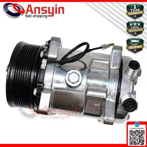 SD508 508 Sanden SD5h14 AC Compressor 4509 6629 6669 U4509 U6629 U4514 SD-508 7 GROOVE SERPENTINE BE