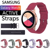 Samsung Galaxy Watch 4 classic Active 2 40mm 44mm canvas Strap Watch Band Classic Gear S3 S2 Sport fashion silm straps watchband