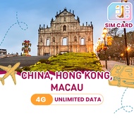 China Macau Sim Card with VPN 5-30 Days High Speed Data