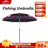 WTHB Fishing Umbrella Adjustable Payung Mancing Beach Besar Portable 360° Camping Patio Umbrella