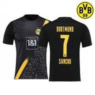 FH 2020-2021 Borussia Dortmund Away Football Jersey Sancho Haaland Reus TShirt Sport Tops Soccer Jersey Unisex Plus Size
