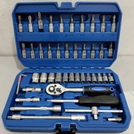 SOCKET WRENCH SET "BENZ WERKZ" 46PCS 1/4" 6PT ||SOCKET SET 46 PCS 1/4"