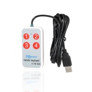 iKKEGOL 1.8Meter /6Feet USB Durable Game Handle Mini Button 4 keys Switch User-defined Keyboard for 