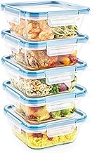 Snapware Piece Total Solution Glass Food Storage Containers Set with Plastic Lids, 10 PC