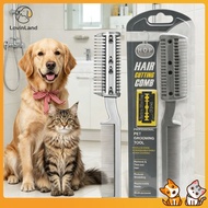 Lovinland Pet Grooming Comb for Dogs Cats Double-Sided Dematting Comb Undercoat Rake Shedding Hair R