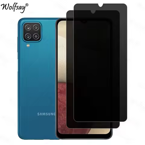 Anti-Spy Tempered Glass For Samsung Galaxy A12 Privacy Screen Protector For Samsung A12 Glass For Sa