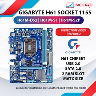 Gigabyte H61 H61M-DS2 / H61M-S1 Socket 1155 DDR3 H61 Motherboard Intel 2nd 3rd Gen GA-H61M-DS2 Intel