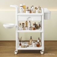 RLK.Beauty Salon Makeup Trolley Trolley Worker Trolley Household Shelf Trolley Salon Line Removable 
