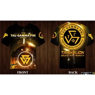 TAU GAMMA PHI TRISKELION Buong Sublimasyon Fratshirts