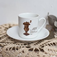 【好日戀物】1820/1860德國vintage雙面磨豆機紀念咖啡杯組