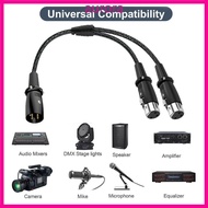 Auro Y Shaped Splitter Cable 3Pin Male to 2XLR Female Connectors 50cm 19 68inch