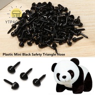 YURUYI 100pcs/bag Safety Triangle Noses Accessories Plastic Black 4.5X5.5MM