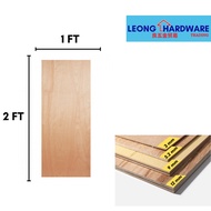 Plywood 1FT X 2FT / Wood Sheet [3mm/5.2mm/ 9mm] by Leong Hardware Trading