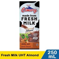 Cimory Almond fresh milk susu uht kemasan kotak 250ml.