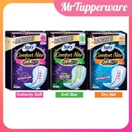 (FRESH BATCH) TPW Sofy Comfort Nite Slim Wing Anti Bac Dry Net Period Pad Sanitary Pad 29cm 33cm 35.