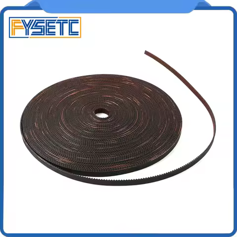 GATES-LL-2GT 2GT Belt Opened Fiberglass Rubber GT2 Timing Belt 2GT-6 L 2M 5M Width 6mm For Prusa I3 
