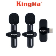 [Kingma] Wireless Microphone System (Model: KM4) with 2 Receiver for Smartphone