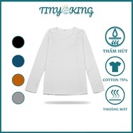 KING men's long-sleeved T-shirt, body-hugging long-sleeved T-shirt for 4 seasons (W01)