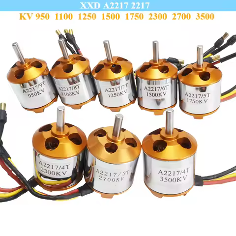 New XXD A2217 2217 950KV 1250KV 1500KV 2300KV Outrunner Brushless Motor for RC Airplane Plane Quadro