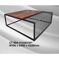 𝙏𝙀𝙍𝙈𝙐𝙍𝘼𝙃 Meja Kopi Coklat W90cm D90cm H32cm