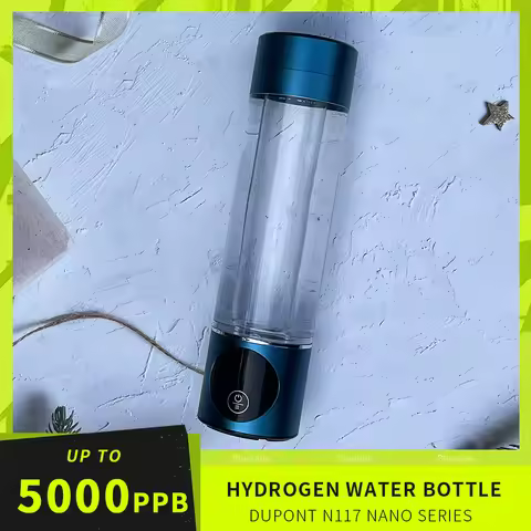 BlueVida Latest Generation Hydrogen Water Generator Bottle DuPont SPE+PEM Nano Tech 3 Uses Splite De