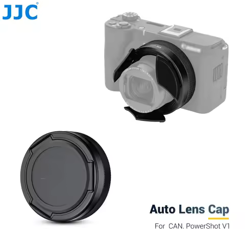 JJC Auto Lens Cap Cover for Canon PowerShot V1 Vlog Camera Canon V1 Lens Protector Canon PowerShot V