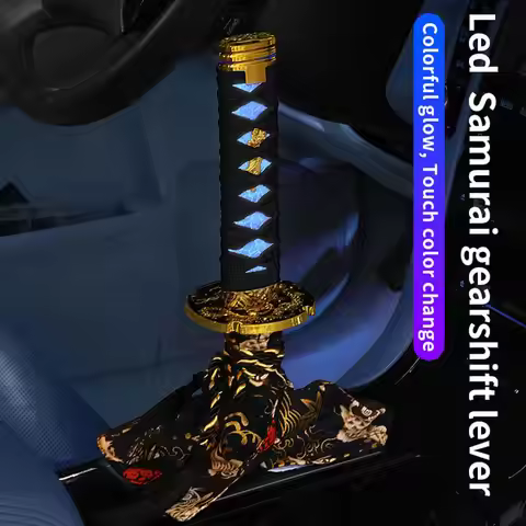 JDM's New LED Touch Illuminated Warrior Sword Shift Lever Is Suitable For Manual Shift Knob And 15CM