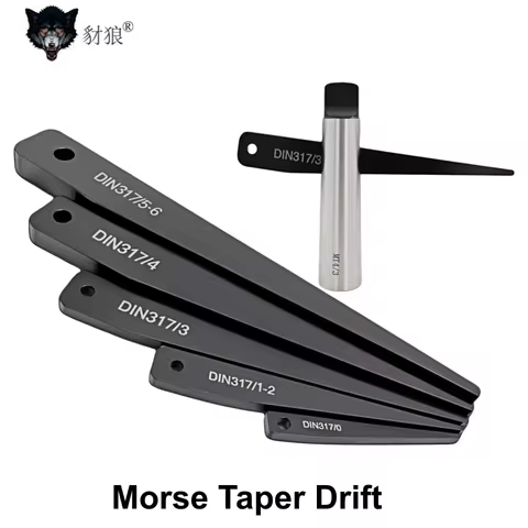 DIN317/0/3/1-2/4/5-6 Morse Taper Drift Key MT3 Taper Shank Drill Bit for Drill Chuck Sleeve Removal 