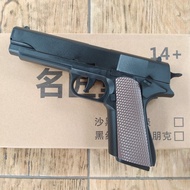 Colt FN M1911 Toys Spring Semi Auto Blowback Shell Ejection - Hitam