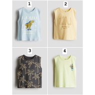 HM AUTH big boy tank top 18-24m to 8-10y (3-hole shirt)