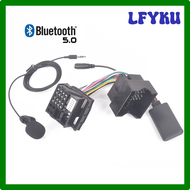 LFYKU Car Bluetooth Module Radio Aux Cable Microphone Handsfree Cell Phone Adapter For VW Golf Jetta