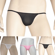 Mens Soft Pouch Thong G-String Underwear Low Waist Bikini Sexy Lingerie