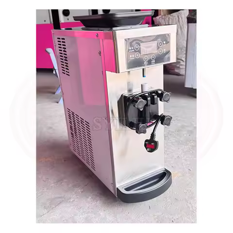 Mini Ice Cream Machine Commercial Soft Small Ice Cream Maker Soft Serve Ice Cream Machine