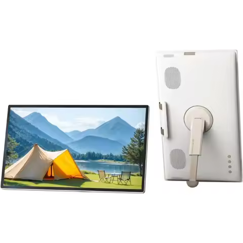 25 Inch Portable Android TV Smart Touch Screen 8GB RAM 128GB Storage 1080P HD Built in Camera Batter