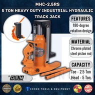 5 Ton Heavy Duty Industrial Hydraulic Track Jack / Toe Jack | Head Capacity: 5 Ton, Toe Capacity: 2.