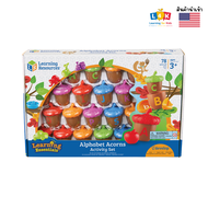 [อายุ 3+] ชุดเรียนรู้อักษรภาษาอังกฤษ พร้อมโมเดลทรงผลลูกโอ๊ก 78 ชิ้น (Alphabet Acorns Activity Set) [