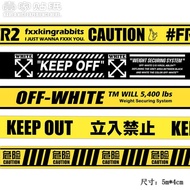 Warning Sign Standing Access No fr2 Long Strip Sticker Computer ipad Decorative Sticker XL727