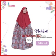 Hb - Children's Gamis By Mutif Latest 2021 | Taleea Blue Navy-Stripper OH545 Syari Hijab Set