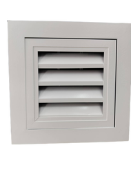 หน้ากากระบายลมสี่เหลี่ยมอลูมิเนียมสีขาว 8 นิ้ว (Return Air Louver) B0075