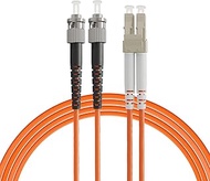1 Meter LC to ST Fiber Patch Cable, 1 M (3.28ft) Multimode Duplex 50/125um OM2 Fiber Jumper- LC/UPC-